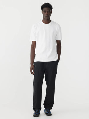 Crushed Cotton Pull On Pant Black