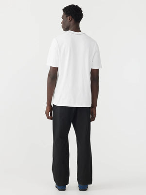 Crushed Cotton Pull On Pant Black