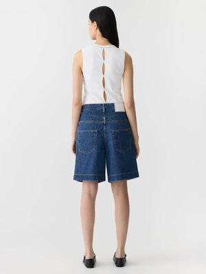 Denim Bermuda Short Bright Indigo