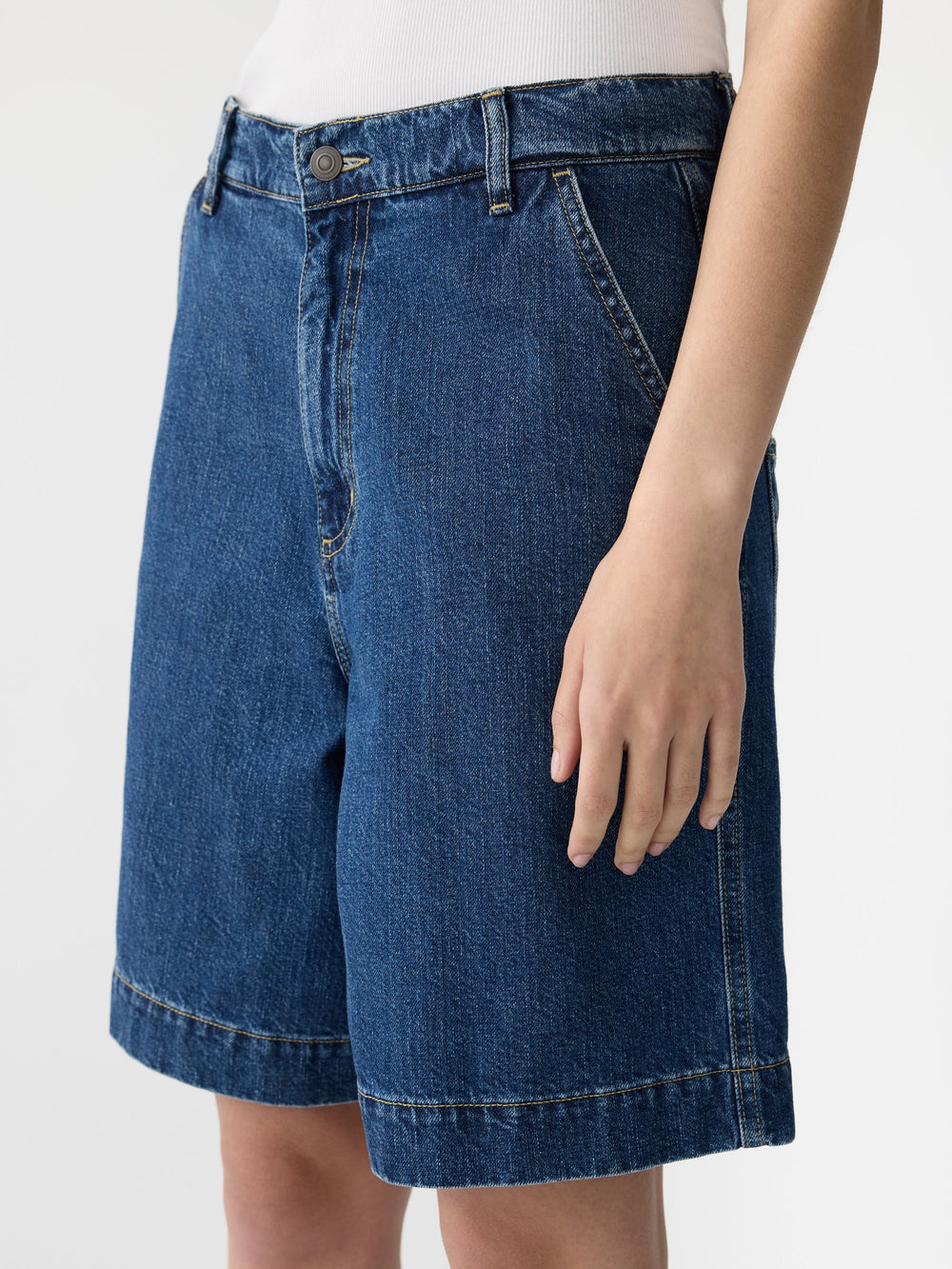 Denim Bermuda Short Bright Indigo