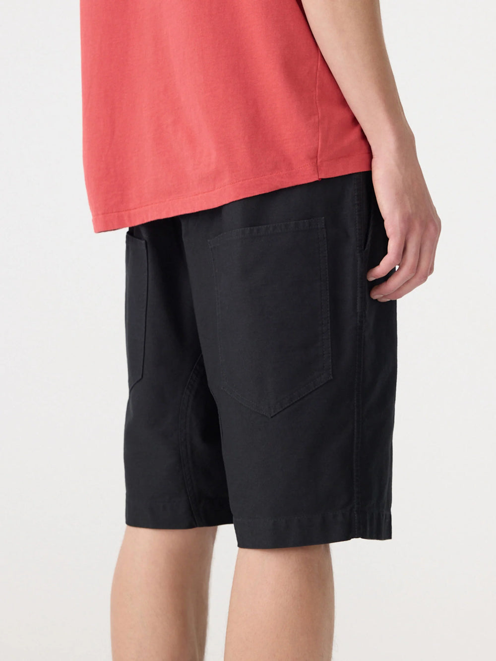 Cotton Lo Slung Short Black