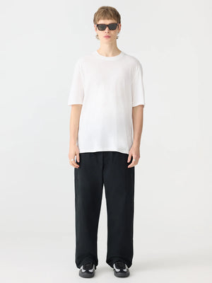 Crushed Cotton Utility Pant Black