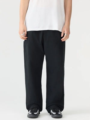 Crushed Cotton Utility Pant Black
