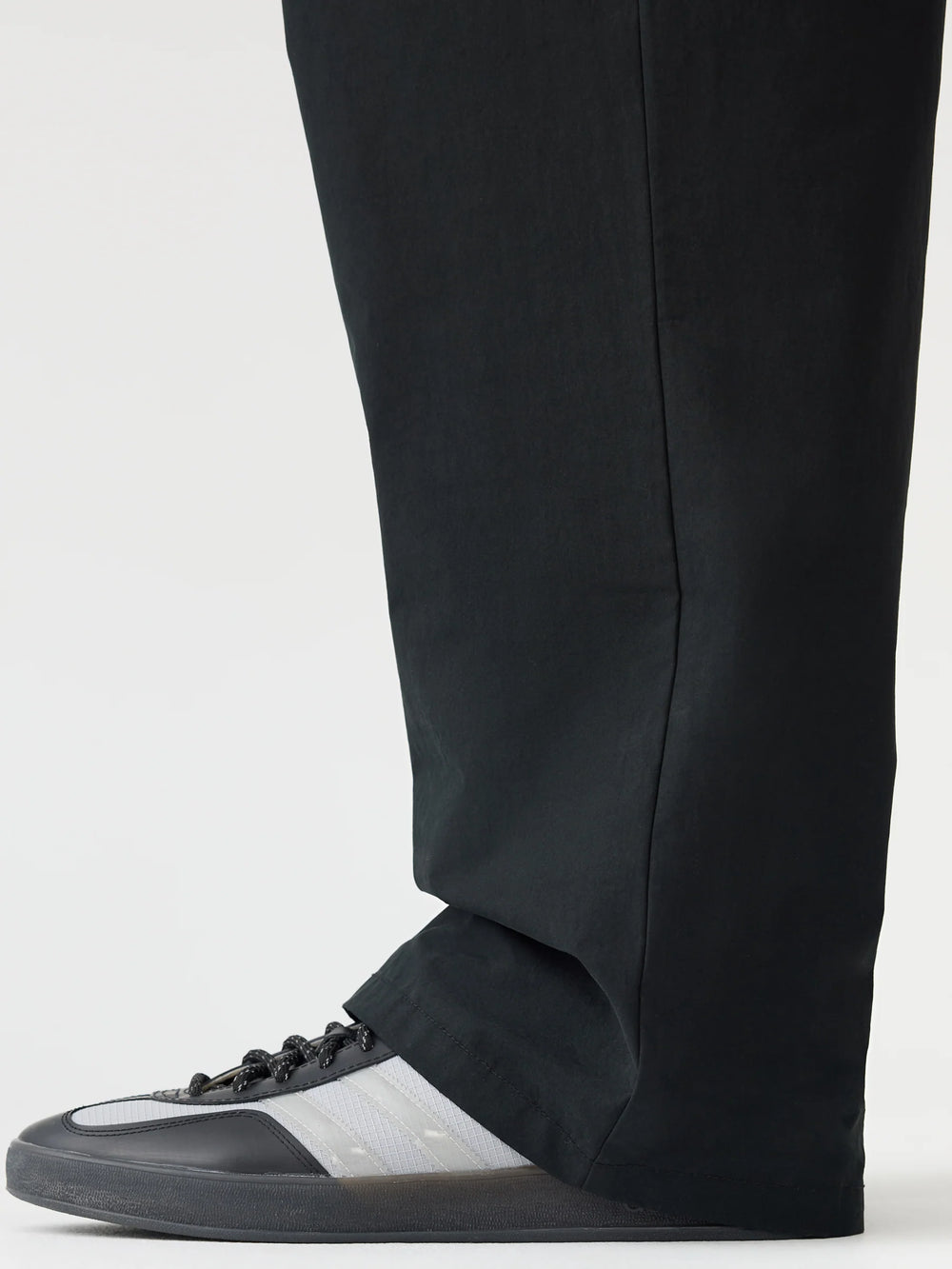 Crushed Cotton Utility Pant Black