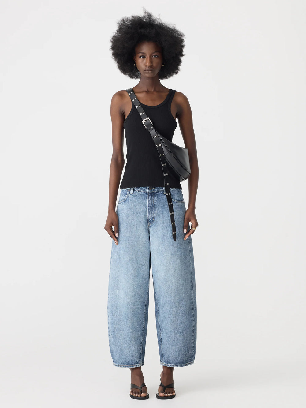 Barrel Leg Jean Super Light Wash