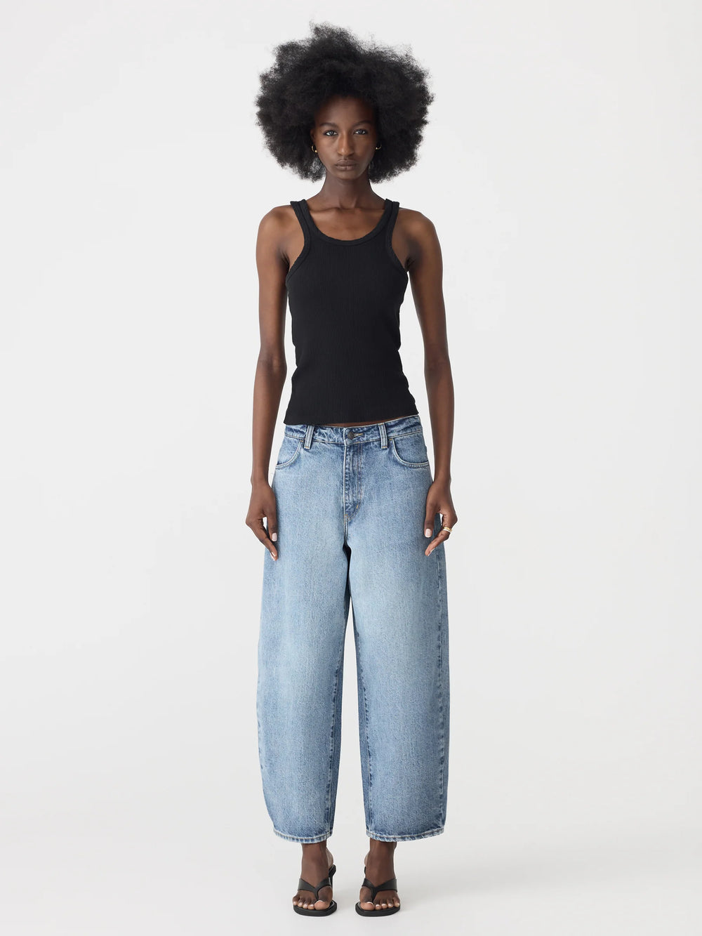 Barrel Leg Jean Super Light Wash