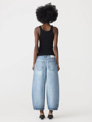 Barrel Leg Jean Super Light Wash