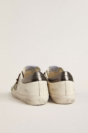 Super Star Leather Upper w/ Cocco Print Star Optic White / Green / Antracite