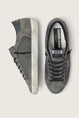 Men's Super Star Dark Grey Mesh and Suede Upper w/ Leather Star