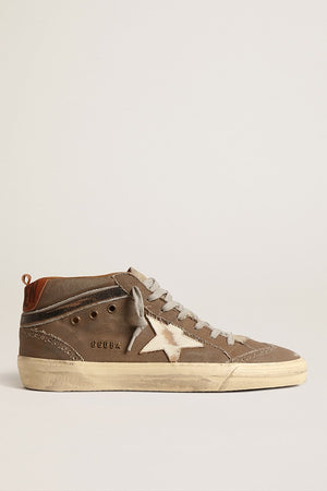 Men's Mid Star in Green Canvas w/ Leather Star and Black Flash