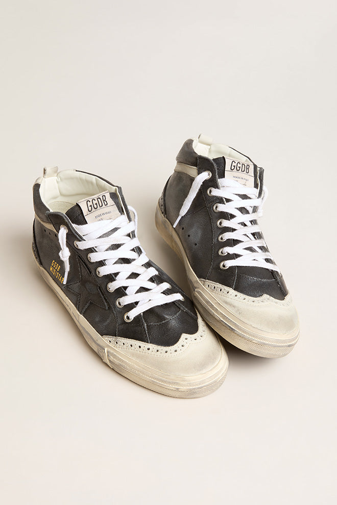 Mid Star Nabuk Toe and Wave Leather Upper w/ Star Black / Ice