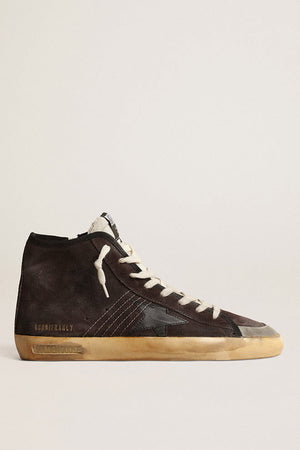 Francy Double Toe Suede w/ Stitching and Black Star