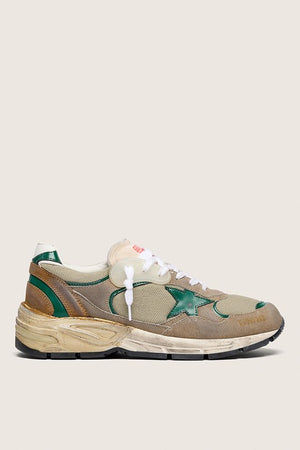 Men's Dad Star New Nylon and Leather Upper w/ Leather Star in Taupe/ Green