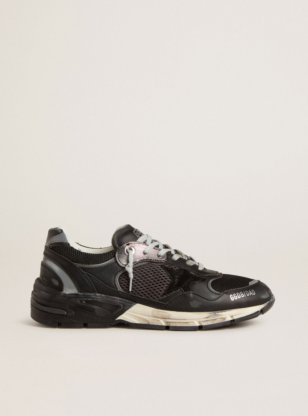 Women's Dad-Star in Mesh and Leather w/ Suede Star Black / Dark Grey