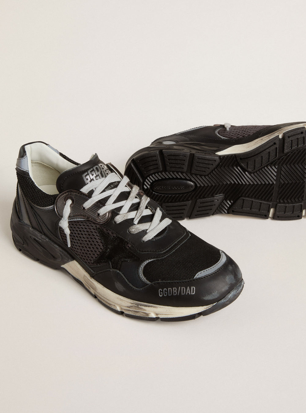 Women's Dad-Star in Mesh and Leather w/ Suede Star Black / Dark Grey
