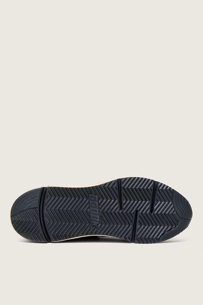 Men's Running Sole Nylon and Suede Upper and Spur Printed Star Burnt Brown
