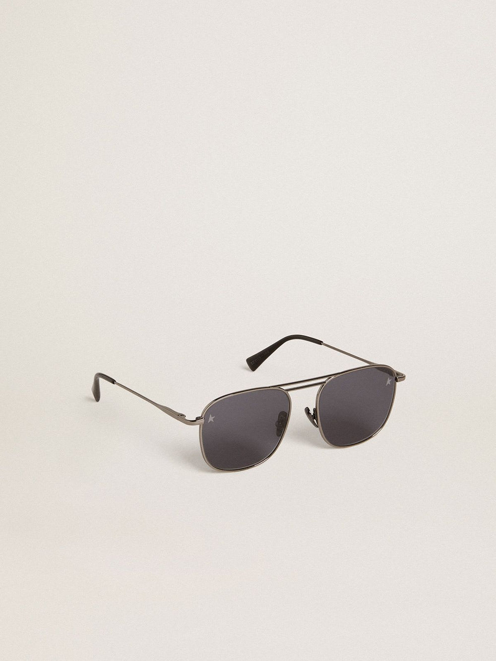 Aviator Carter Sunglasses w/ Gunmetal Frame and Grey Lenses