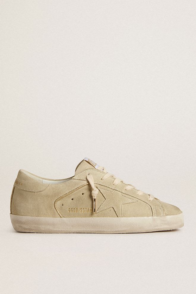 Woman Super Star Suede w/ Glitter Piping Eggnog