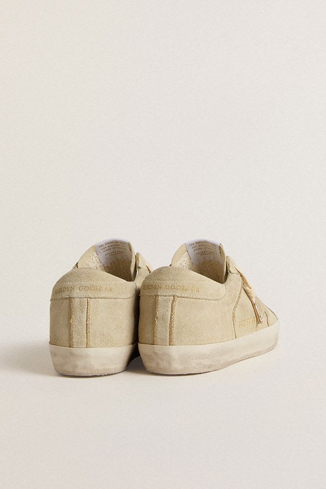 Woman Super Star Suede w/ Glitter Piping Eggnog