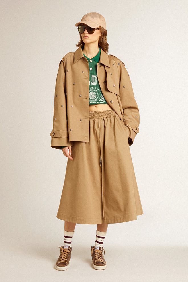 Slide Leather Upper and Laminated Silver Star w/ Studs