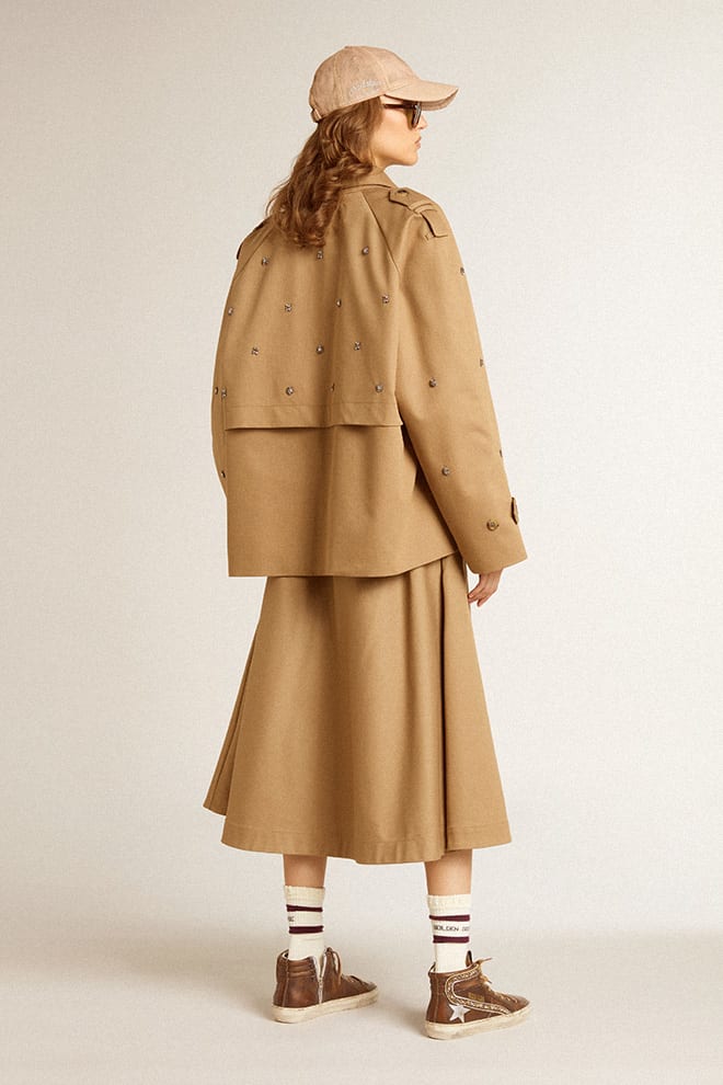 Slide Leather Upper and Laminated Silver Star w/ Studs