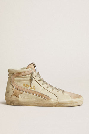 Slide Classic Leather Upper w/ Nabuk Pink Star