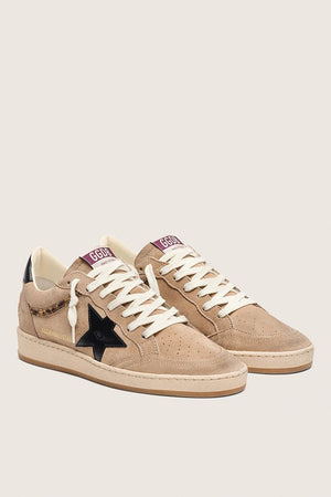 Women’s Ballstar Warm Beige Suede Upper and Black Leather Star