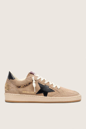 Women’s Ballstar Warm Beige Suede Upper and Black Leather Star