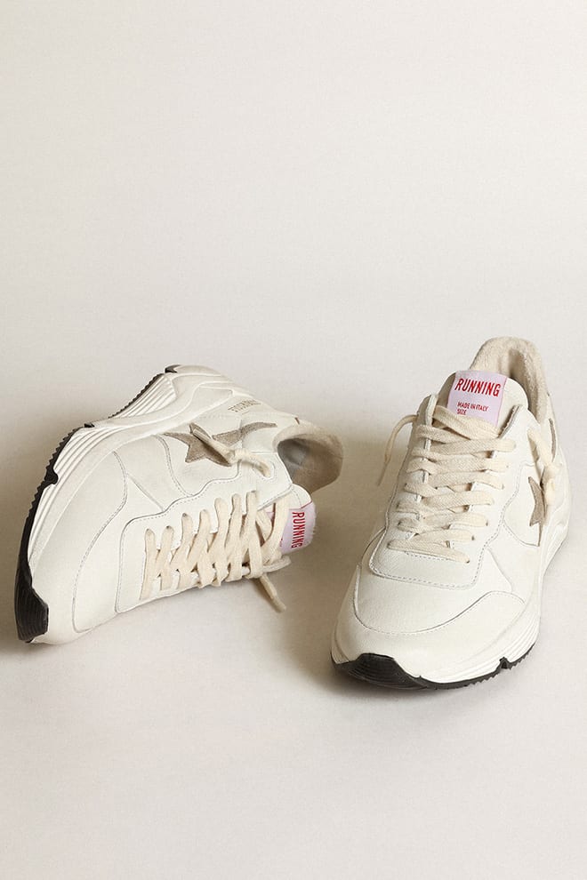 Running Sole Woman - White/ Taupe/ Silver