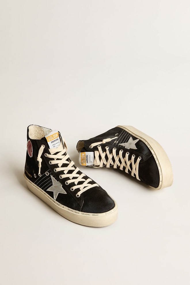 Woman Hi Francy Suede w/ Silver Star and Leather List