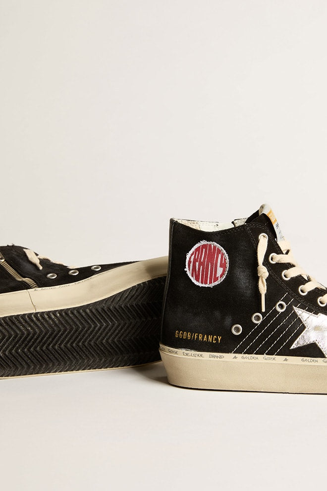 Woman Hi Francy Suede w/ Silver Star and Leather List