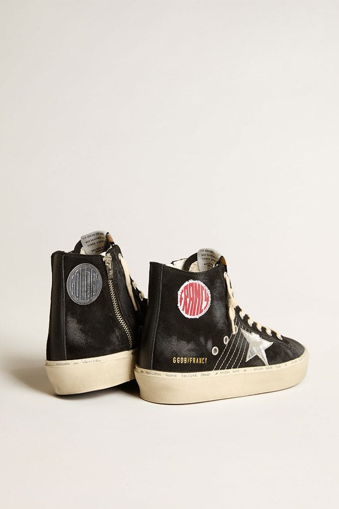 Woman Hi Francy Suede w/ Silver Star and Leather List