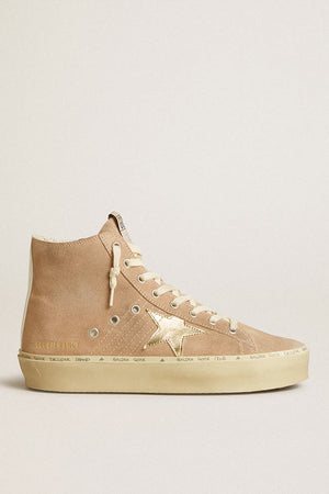 Hi Francy Suede Upper Laminated Gold Star