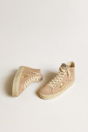 Hi Francy Suede Upper Laminated Gold Star