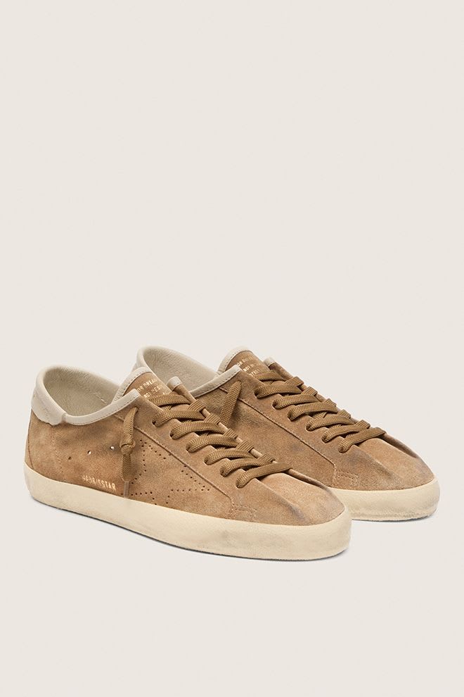 Women's Super Star Tabacco Suede Skate Star w/ Cream Nappa Heel