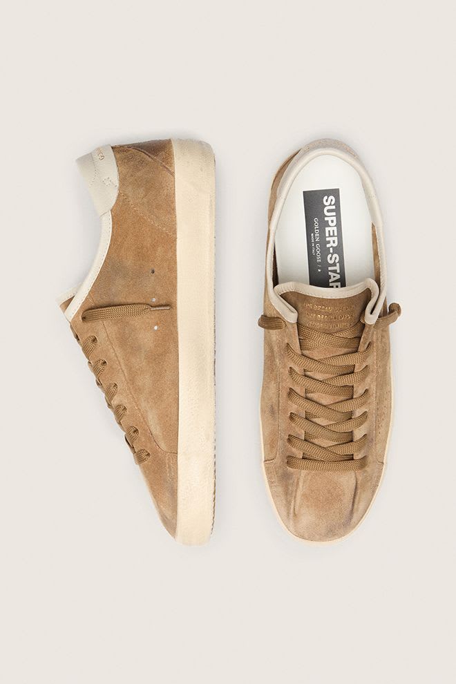 Women's Super Star Tabacco Suede Skate Star w/ Cream Nappa Heel