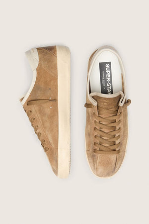 Women's Super Star Tabacco Suede Skate Star w/ Cream Nappa Heel