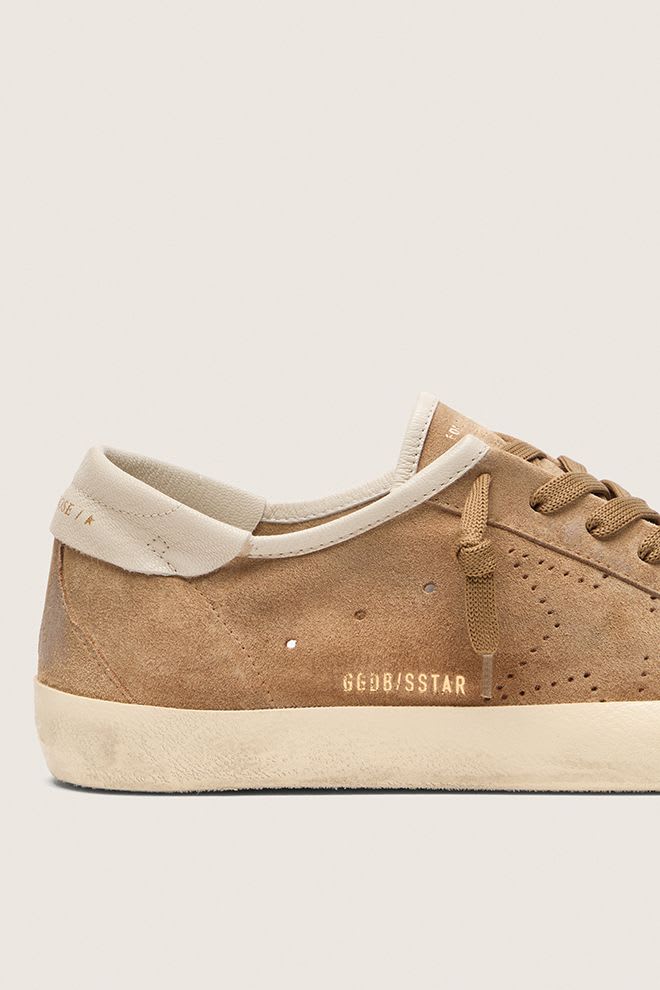Women's Super Star Tabacco Suede Skate Star w/ Cream Nappa Heel