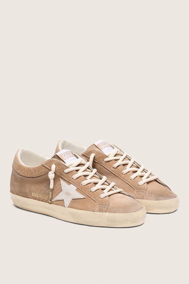 Women's Super Star Suede w/ Swarovski Crystal Collar and White Leather Star