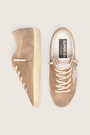 Women's Super Star Suede w/ Swarovski Crystal Collar and White Leather Star