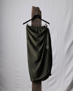 Sand Washed Asymmetric Skirt