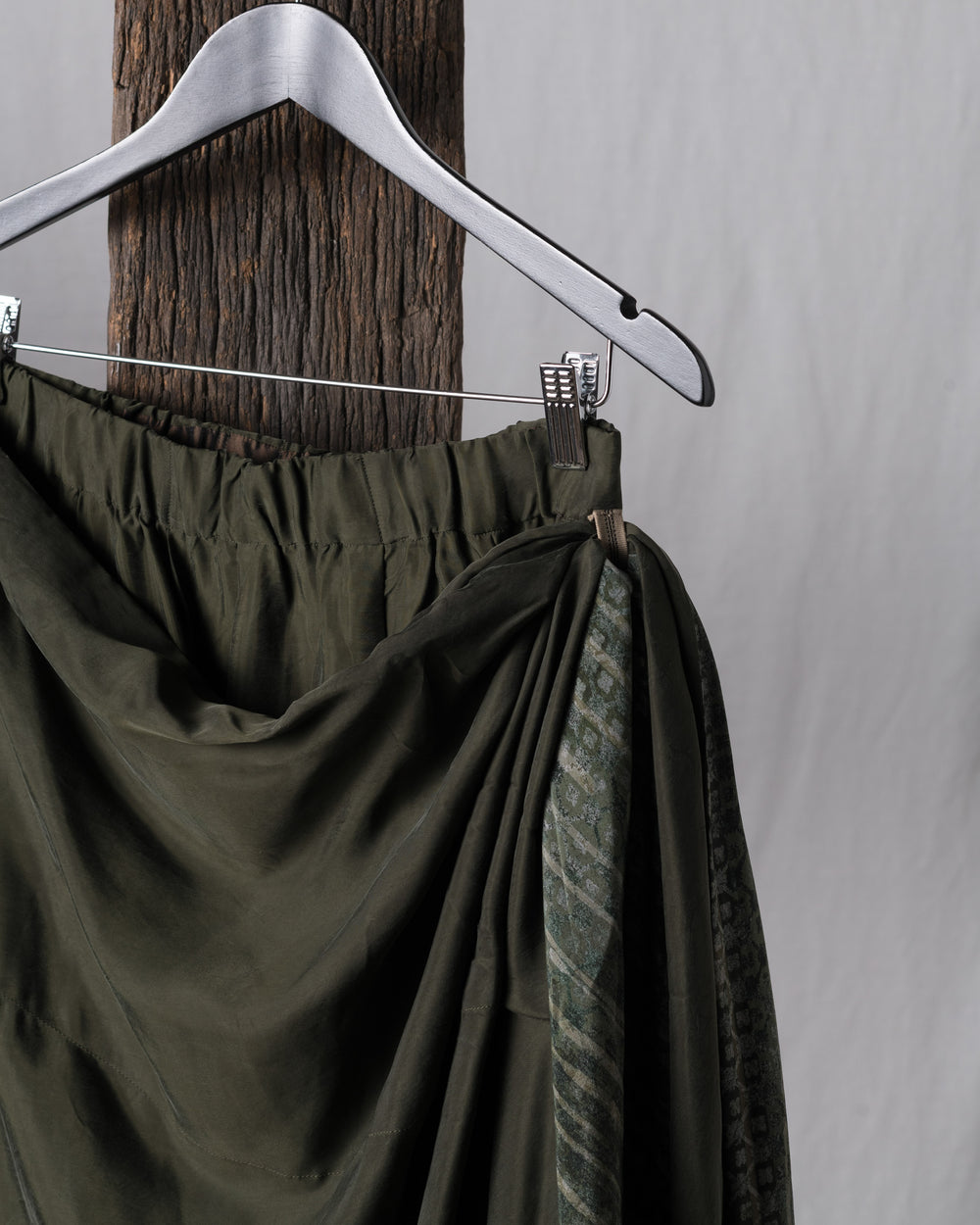 Sand Washed Asymmetric Skirt