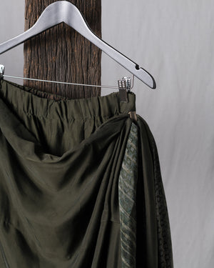 Sand Washed Asymmetric Skirt