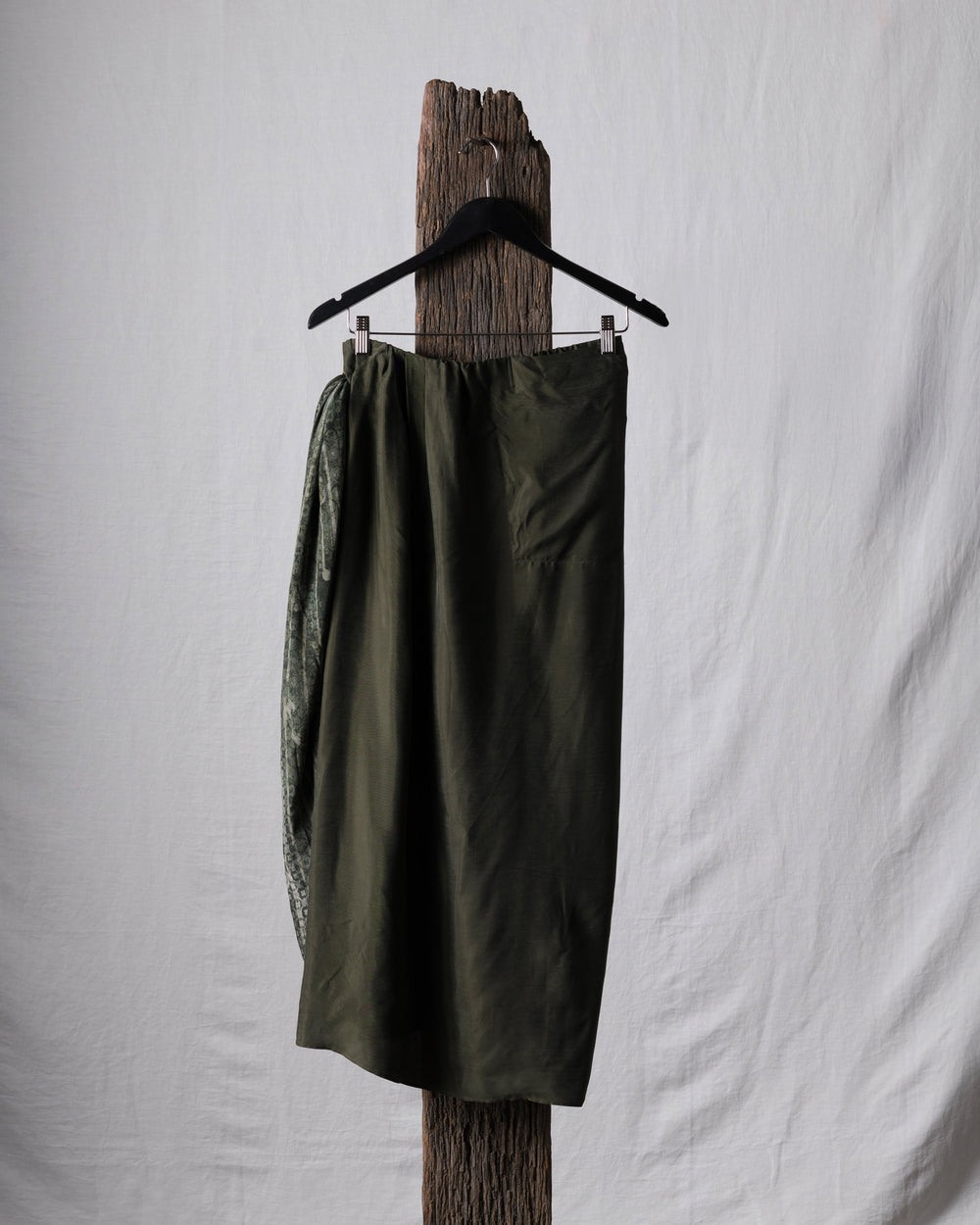 Sand Washed Asymmetric Skirt