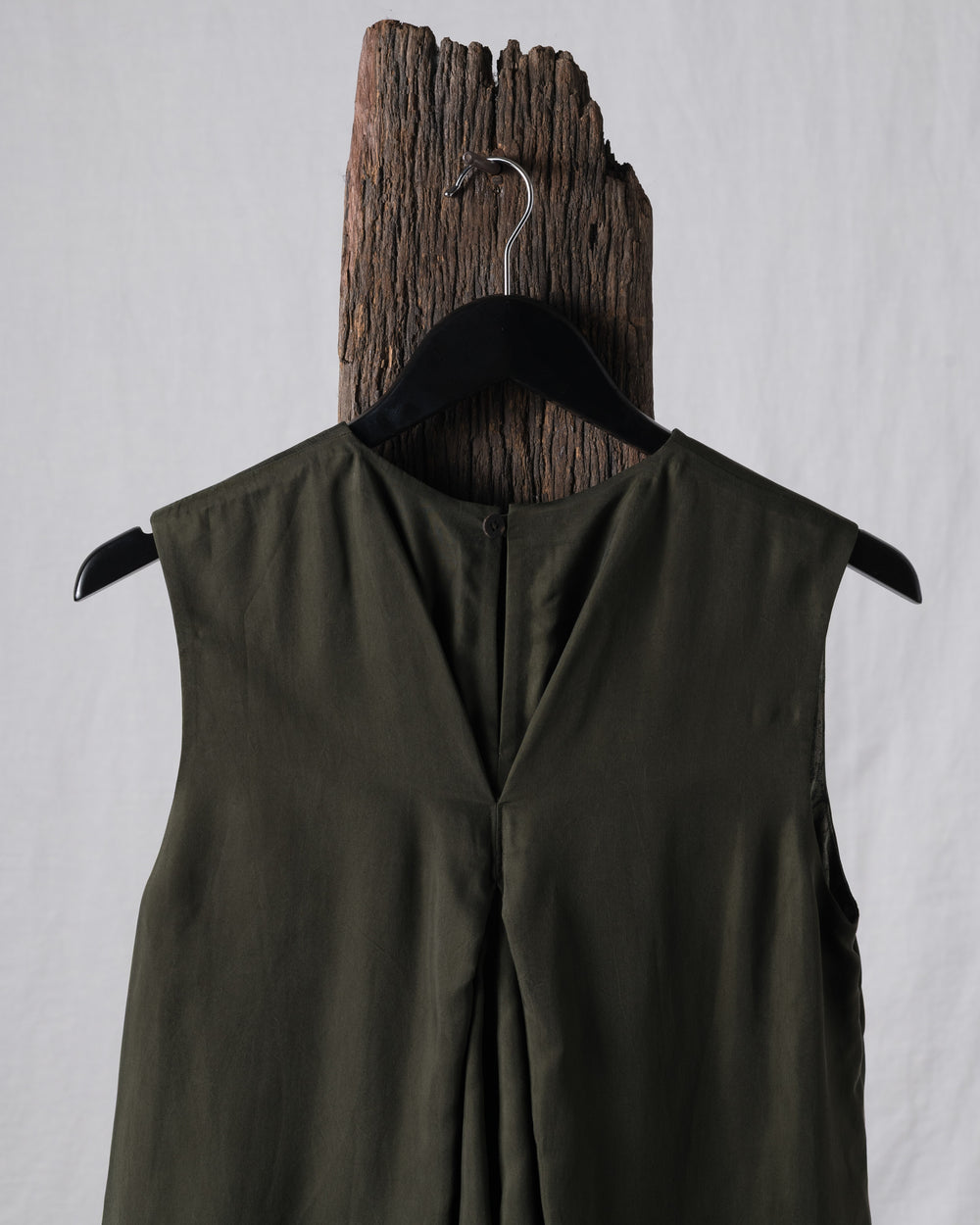 Sand Washed Gathered Sleeveless Top