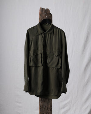 Sand Washed Large Pocket Shirt