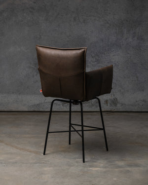 Sanne Swivel Bar Stool Old Glory - Luxor Grey