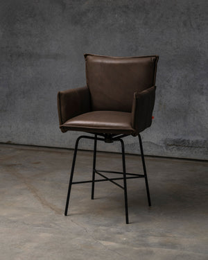 Sanne Swivel Bar Stool Old Glory - Luxor Grey