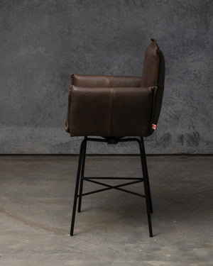 Sanne Swivel Bar Stool Old Glory - Luxor Grey