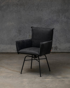 Sanne Swivel Chair Old Glory Frame - Aurula Black